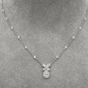 14kt White Gold Diamonds By The Yard Chain/Necklace